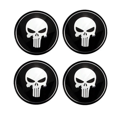 Universal 4pcs 56mm (2.2inch) Wheel Hubcap Stickers