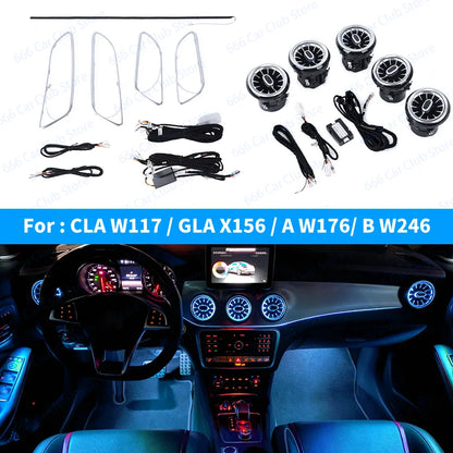 12-Color LED Turbo Vent Lights For Mercedes W117 W176 W156 – Car Accessories | MotorWorld Marketplace
