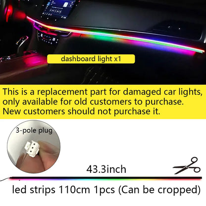 For Bentley Flying Spur 3Y/4N RGB 22in1 Ambient Light Kit