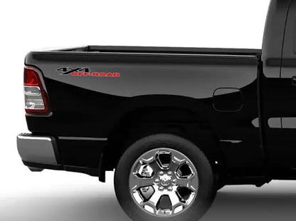 2Pcs 4X4 Off Road Decals for F150 Silverado Sierra Ram