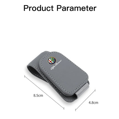 Premium Leather Sun Visor Glasses Clip for Alfa Romeo GT