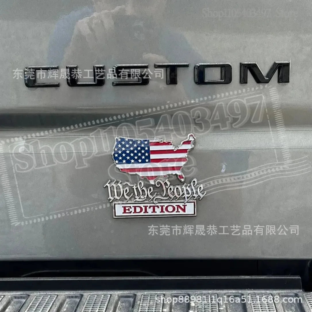 Patriot Flag 3D Metal Car Emblem Badge – We The People Decal – Car Accessories | MotorWorld Marketplace