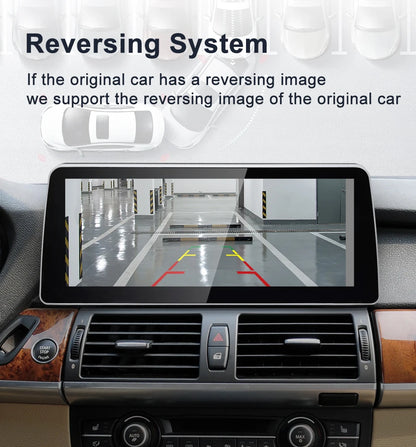 Système Android 12.3 pouces 2024 avec CarPlay sans fil pour BMW X5/X6 - Navigation GPS