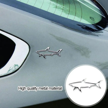 3D Metal Shark Emblem Badge – Premium Car & Bike Styling