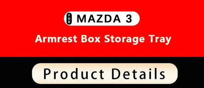 Mazda3 Axela 2019-2023 Armrest Storage Organizer Tray