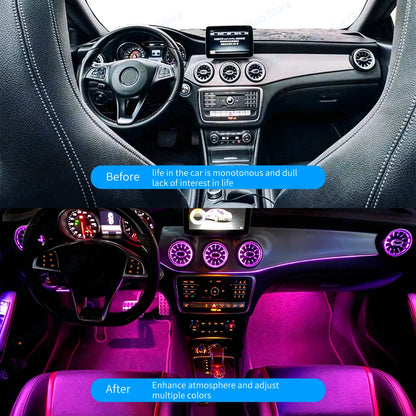12-Color LED Turbo Vent Lights For Mercedes W117 W176 W156 – Car Accessories | MotorWorld Marketplace