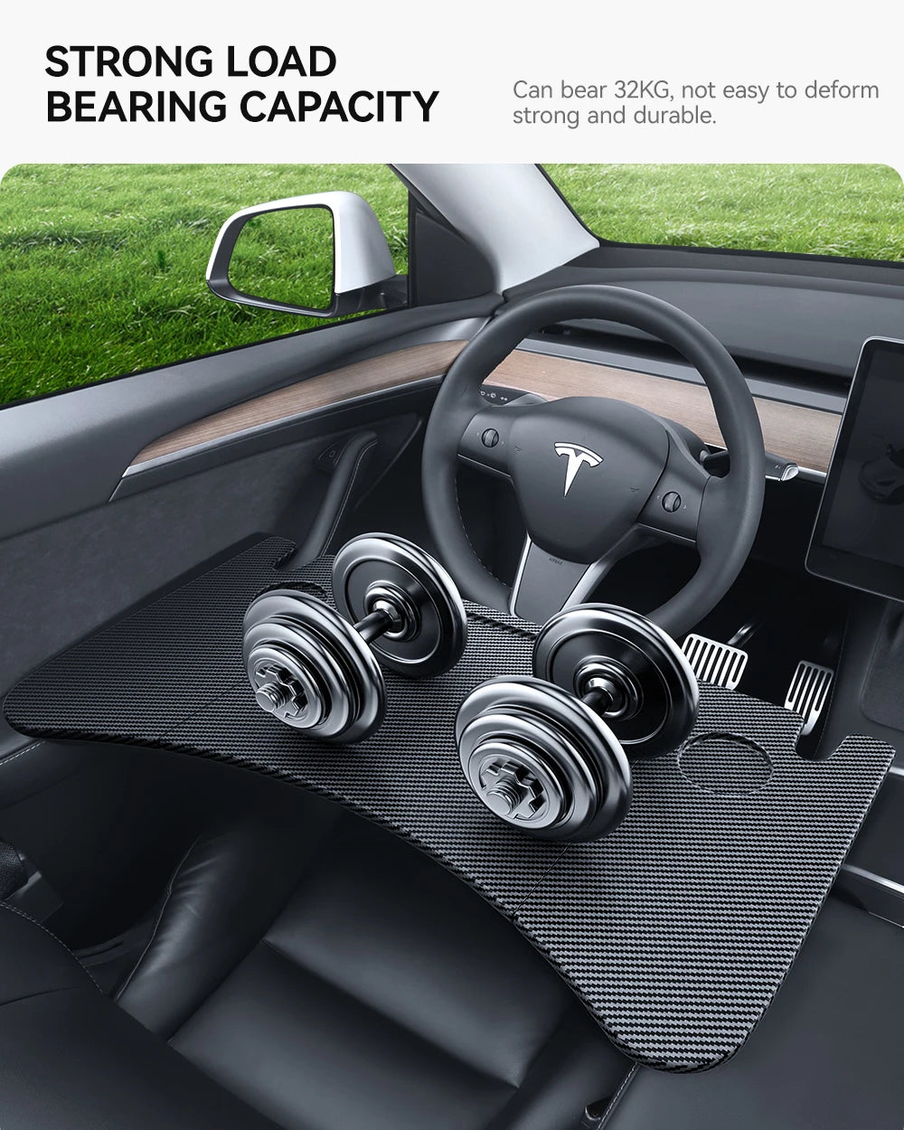 Tesla Model X/S/3/Y 2018-2025 Steering Wheel Desk Tray