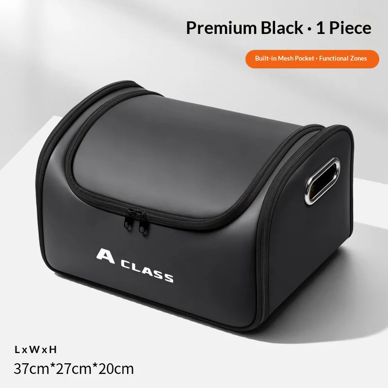 Mercedes A Class Leather Trunk Organizer Folding Storage Box Black – Car Accessories | MotorWorld Marketplace