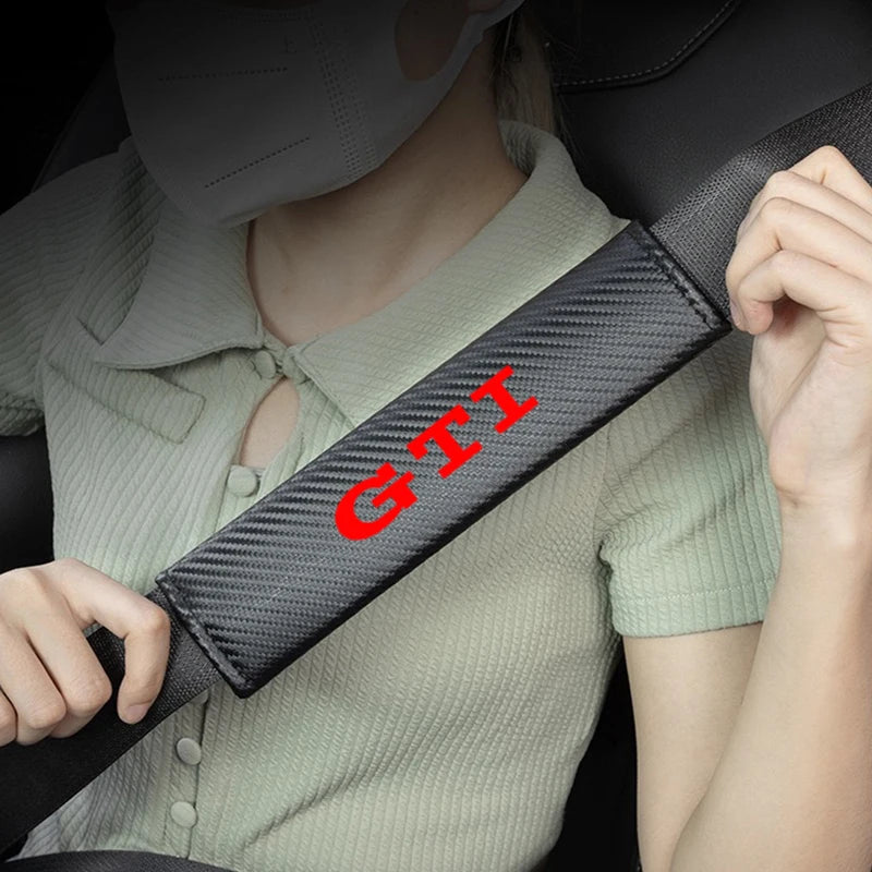 GTI Carbon Fiber Car Seatbelt Shoulder Protector