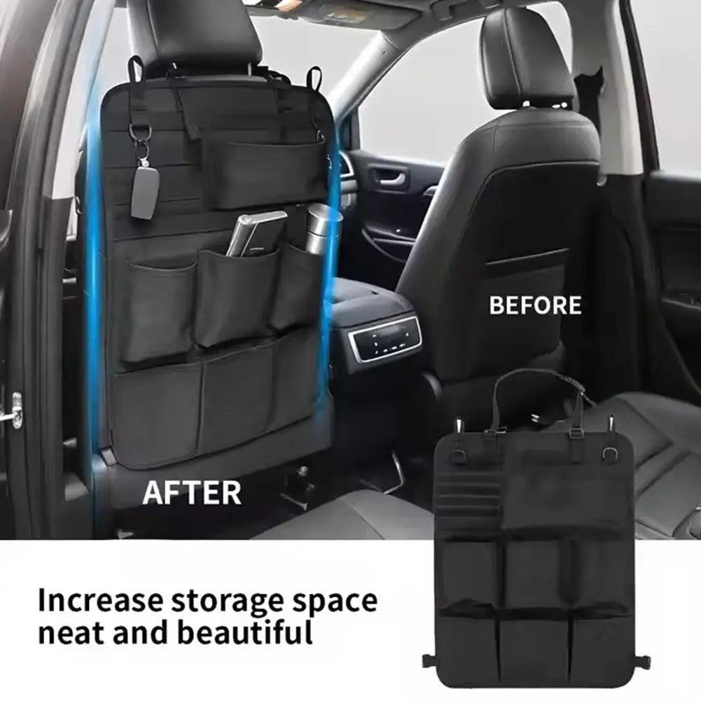 Tactical Camo Seat Back Organizer, 7-Pocket Universal Fit – Car Accessories | MotorWorld Marketplace