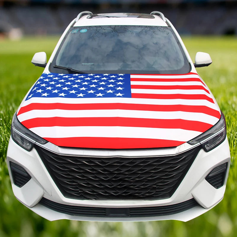 National Flag Car Hood Cover 115x160CM – Custom Engine Wrap