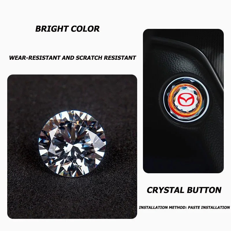 Mazda Crystal Start/Stop Button Cover