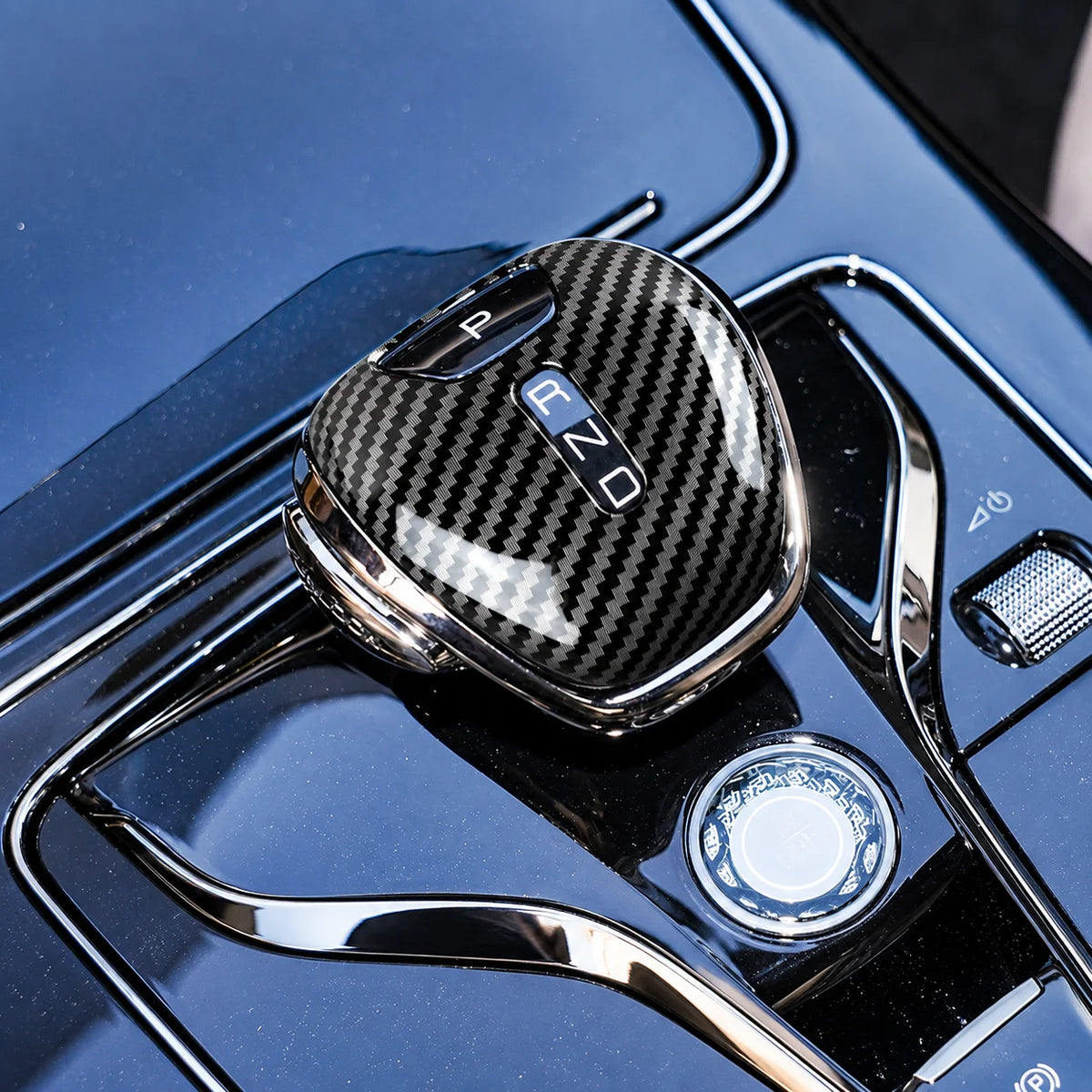 BYD Song Pro DMI Gear Shift Knob Cover Carbon Fiber Shell Carbon Fiber – Car Accessories | MotorWorld Marketplace