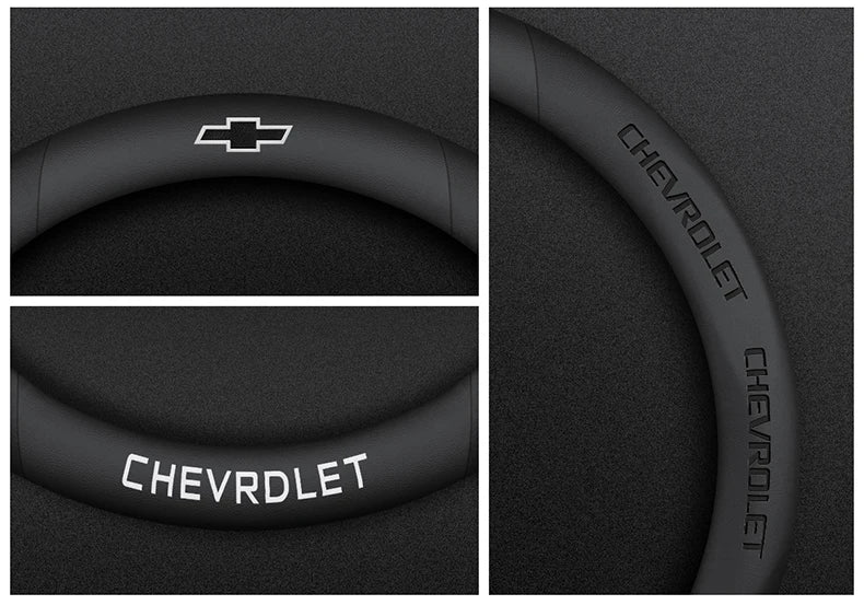 Housse de volant en daim et fibre de carbone pour Chevrolet Cruze Bolt