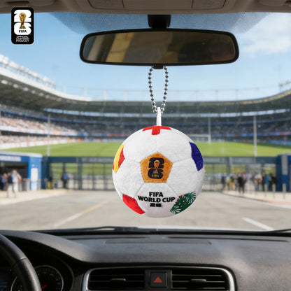 Official Authentic 2026 FIFA World Cup Soccer Ball Plush Keychain, World Cup Soccer Ball Backpack Charm, Rearview Mirror Pendant – Car Accessories | MotorWorld Marketplace
