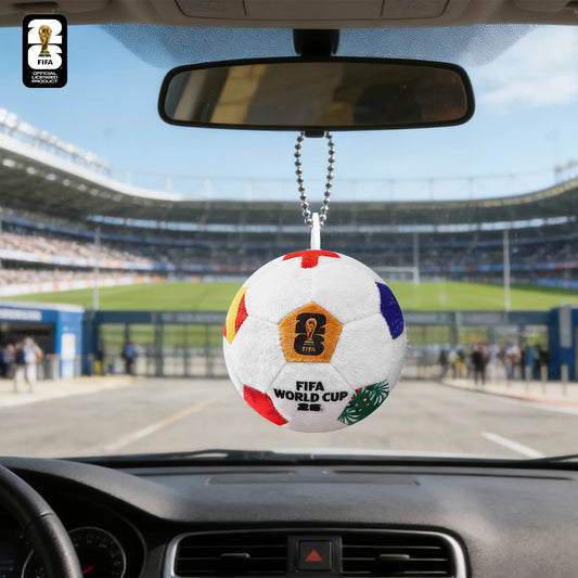 Official Authentic 2026 FIFA World Cup Soccer Ball Plush Keychain, World Cup Soccer Ball Backpack Charm, Rearview Mirror Pendant – Car Accessories | MotorWorld Marketplace