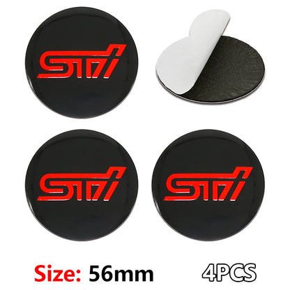 (NOT SOLD TO EUROPE) 4PCS 56/60mm Hub Covers Decals for Subaru WRX STI BRZ 56mm-STI Subaru-4pcs – Car Accessories | MotorWorld Marketplace