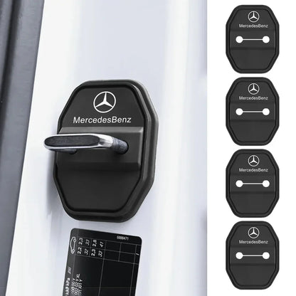 2/4pcs Silicone Door Lock Cover for Mercedes-Benz