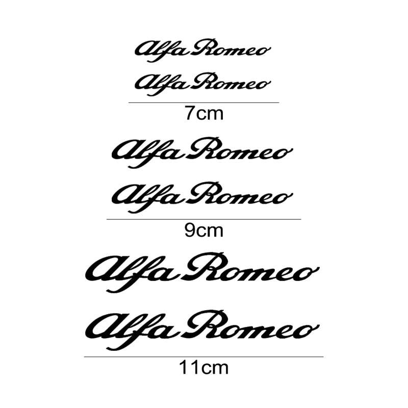 6pcs Alfa Romeo Brake Caliper Stickers Heat Resistant Decals Straight-Black – Car Accessories | MotorWorld Marketplace