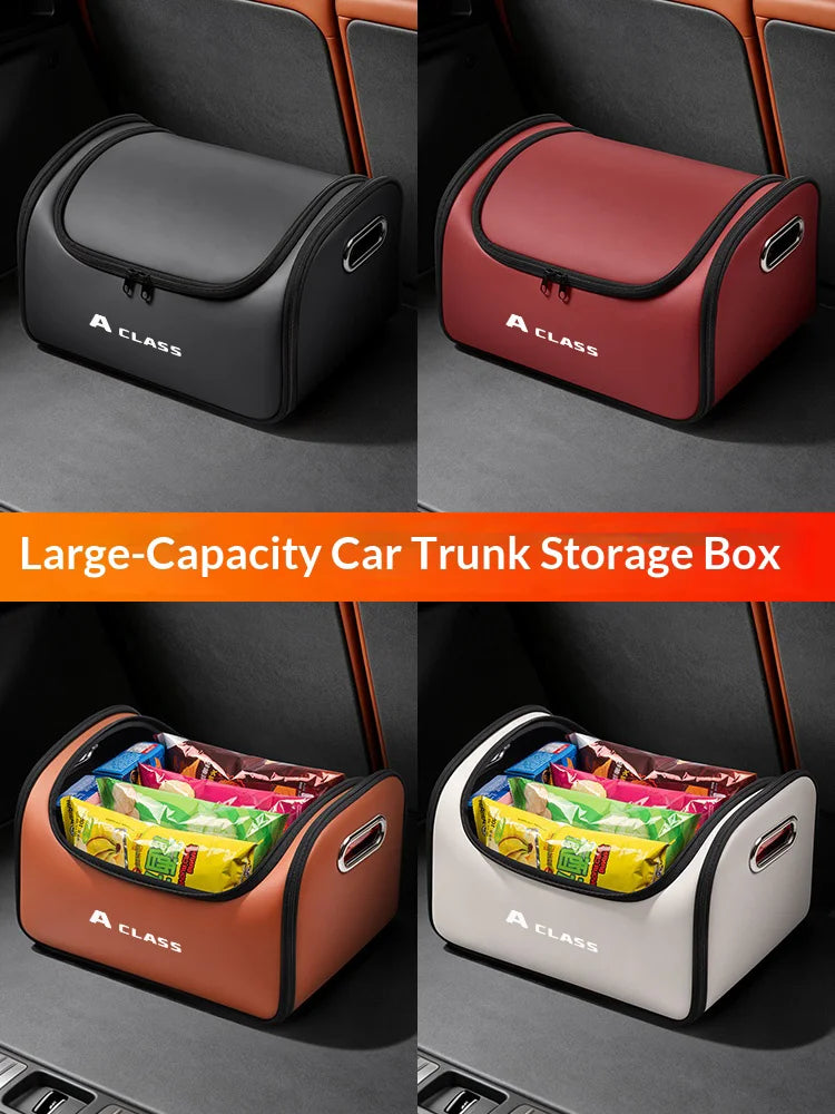 Mercedes A Class Leather Trunk Organizer Folding Storage Box – Car Accessories | MotorWorld Marketplace