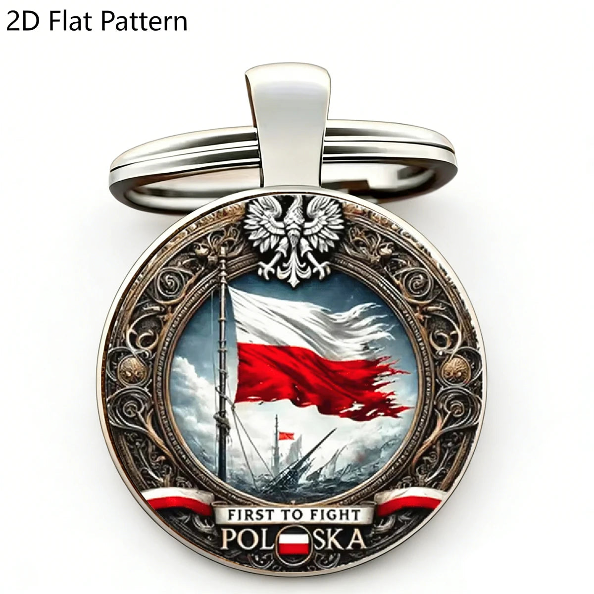 Vintage Navy Eagle Ship Poland Flag Keychain – Pro Gift – Car Accessories | MotorWorld Marketplace