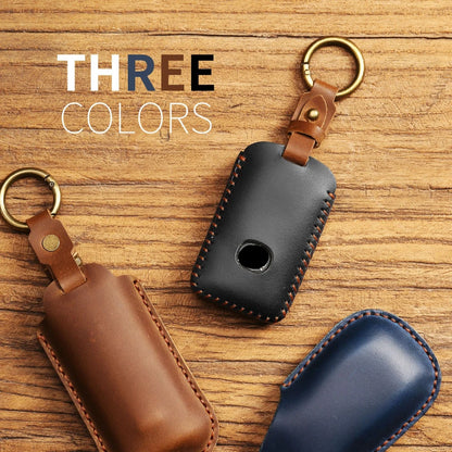 Premium Leather Mazda Key Case, Fits 3/4 Button, Durable
