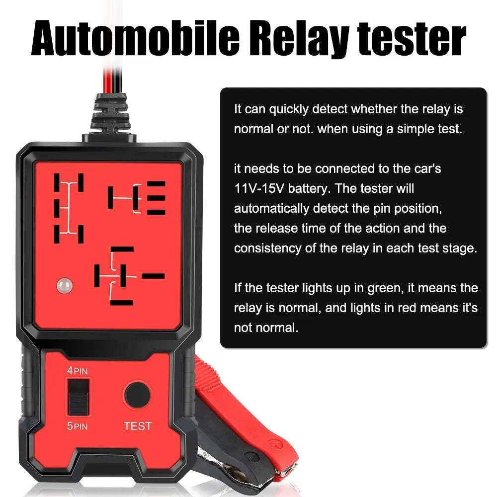 Universal 12V Car Relay & Battery Tester