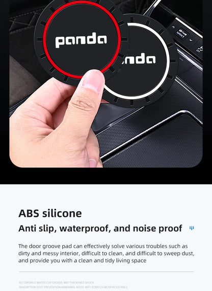 Fiat Panda 2008-2011 Cup Holder Silicone Anti-Slip Coasters