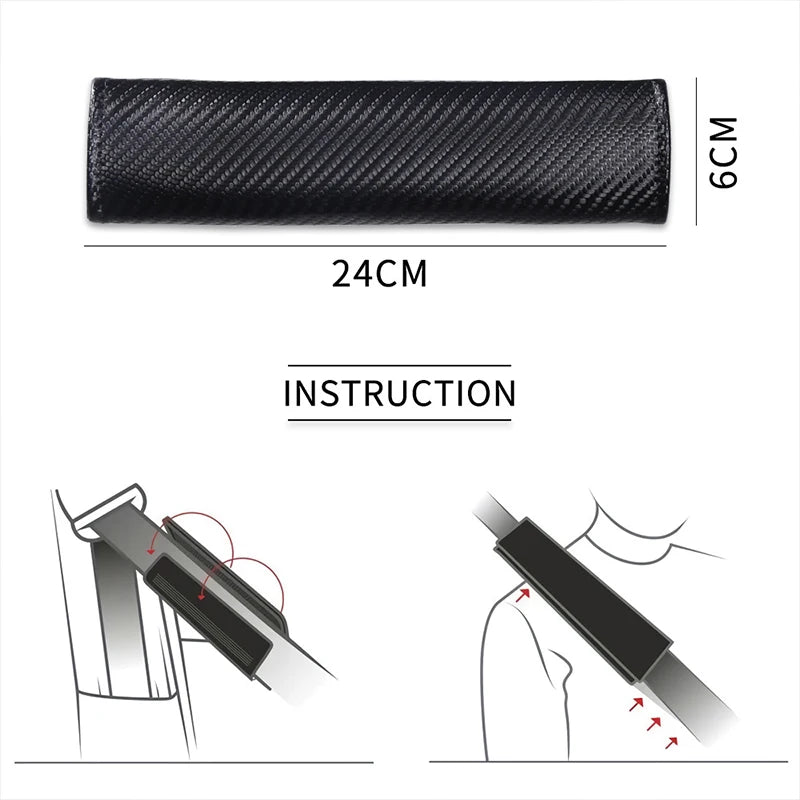 GTI Carbon Fiber Car Seatbelt Shoulder Protector