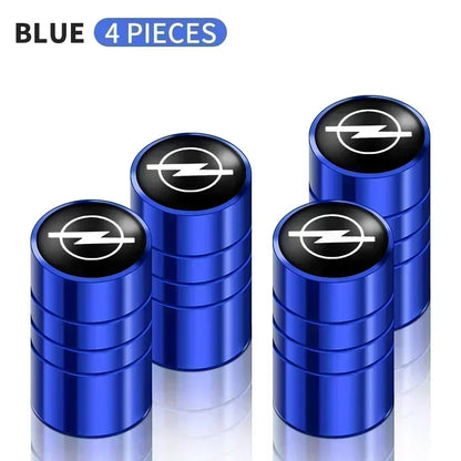 4Pcs Aluminum Valve Caps for Opel