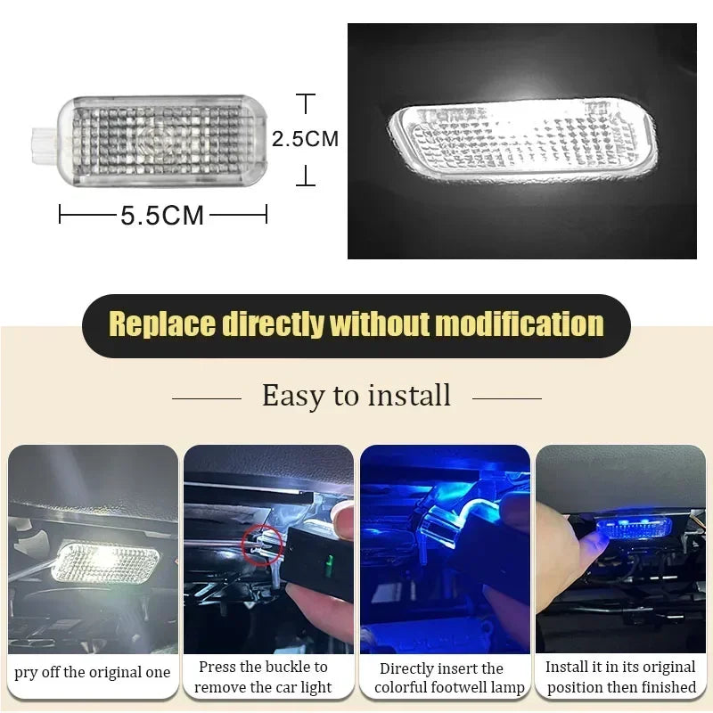 RGB Footwell & Seat Lamp For Audi A1 A3 A4 A5 A6 Q5 Q7 – Car Accessories | MotorWorld Marketplace