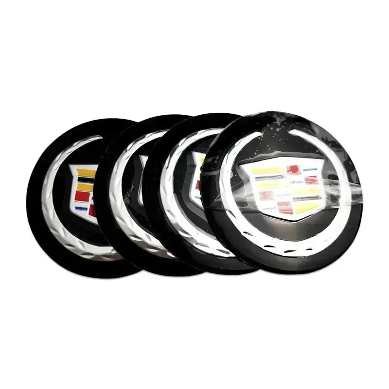 (NOT SOLD TO USA) 4pcs 56mm Cadillac Wheel Center Hub Badges – Pro Fit – Car Accessories | MotorWorld Marketplace