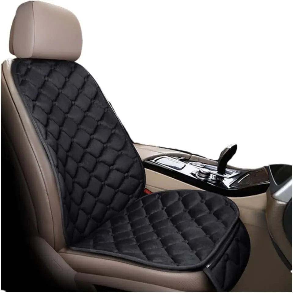 Plush Winter Car Seat Cushion Set – Ultra Soft, Antifreeze, 3pcs black – Car Accessories | MotorWorld Marketplace