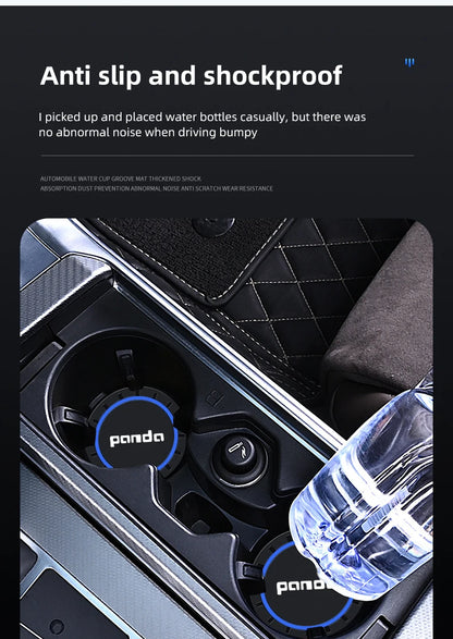 Fiat Panda 2008-2011 Cup Holder Silicone Anti-Slip Coasters