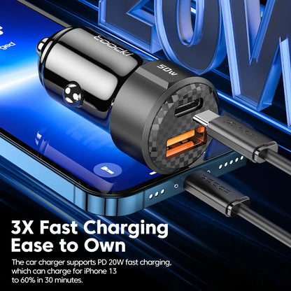 50W QC PD 3.0 USB-C Car Charger, Fast Charge 4.0 – Car Accessories | MotorWorld Marketplace