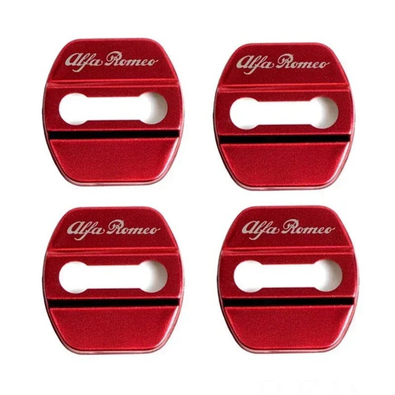 4Pcs Door Lock Cover for Alfa Romeo B Red – Car Accessories | MotorWorld Marketplace