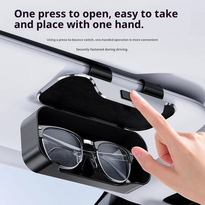 Premium Car Sunglasses Case & Sun Visor Storage Clip Box – Car Accessories | MotorWorld Marketplace