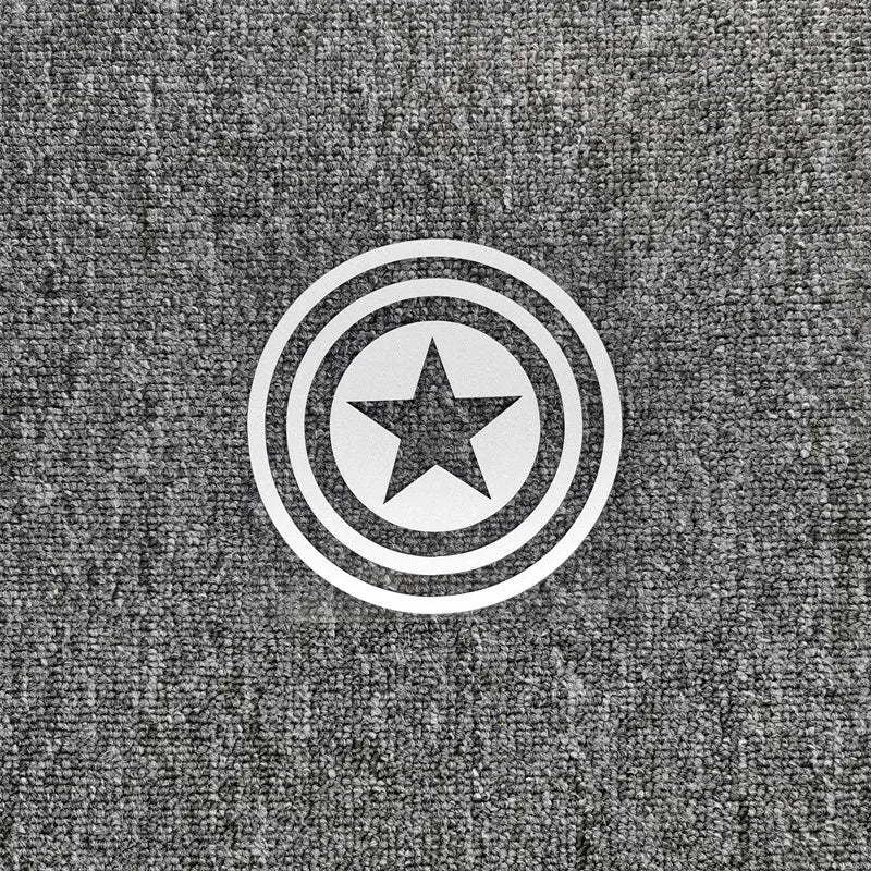 Reflective American Captain Shield Sticker – Auto & Moto Decor White Reflective B – Car Accessories | MotorWorld Marketplace