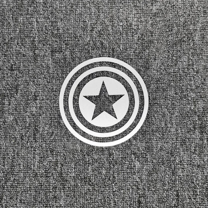 Reflective American Captain Shield Sticker – Auto & Moto Decor White Reflective B – Car Accessories | MotorWorld Marketplace