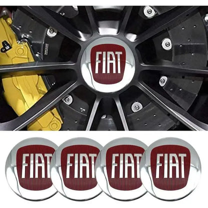 4pcs 60mm(2.4") Wheel Hub Caps Fit Fiat 500 Punto Stilo Bravo