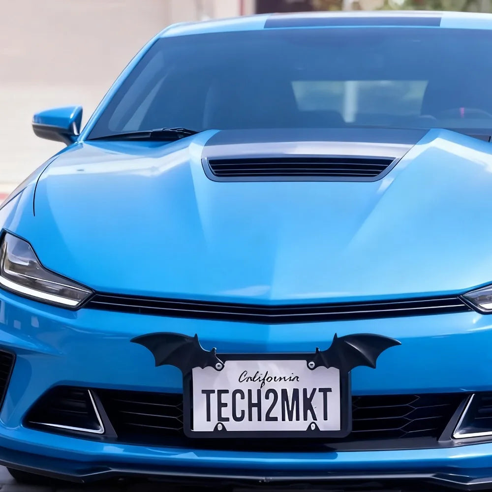 2pcs Bat Wing License Plate Trim – Halloween Auto Accessory – Car Accessories | MotorWorld Marketplace