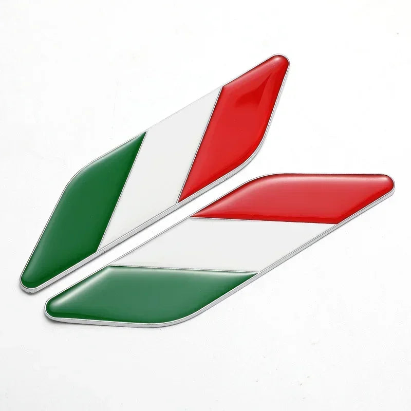 2Pcs Metal Italian Flag Fender Badge for Alfa Fiat Abarth Default Title – Car Accessories | MotorWorld Marketplace