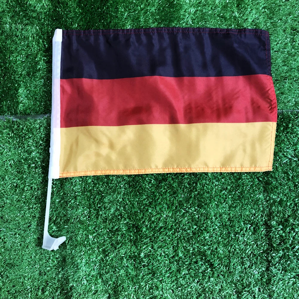 Germany Car Flag 30x45cm with Durable Flagpole