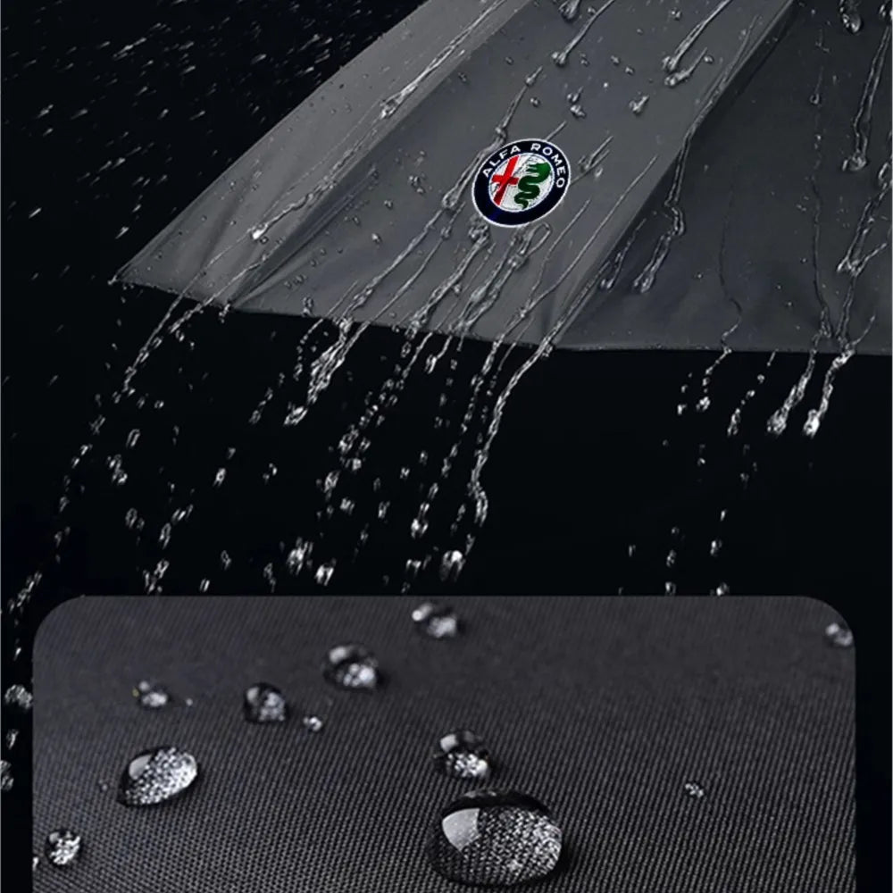 12-Bone Auto Umbrella Windproof for Alfa Romeo Giulia Stelvio