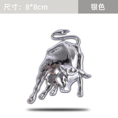 Universal Metal 3D Bull Emblem Badge