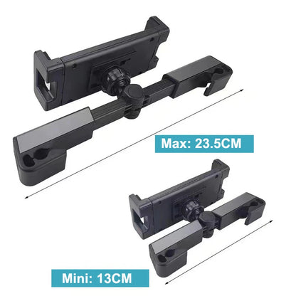 Support de téléphone et tablette réglable pour appui-tête de voiture (4,7 à 12,9 pouces)