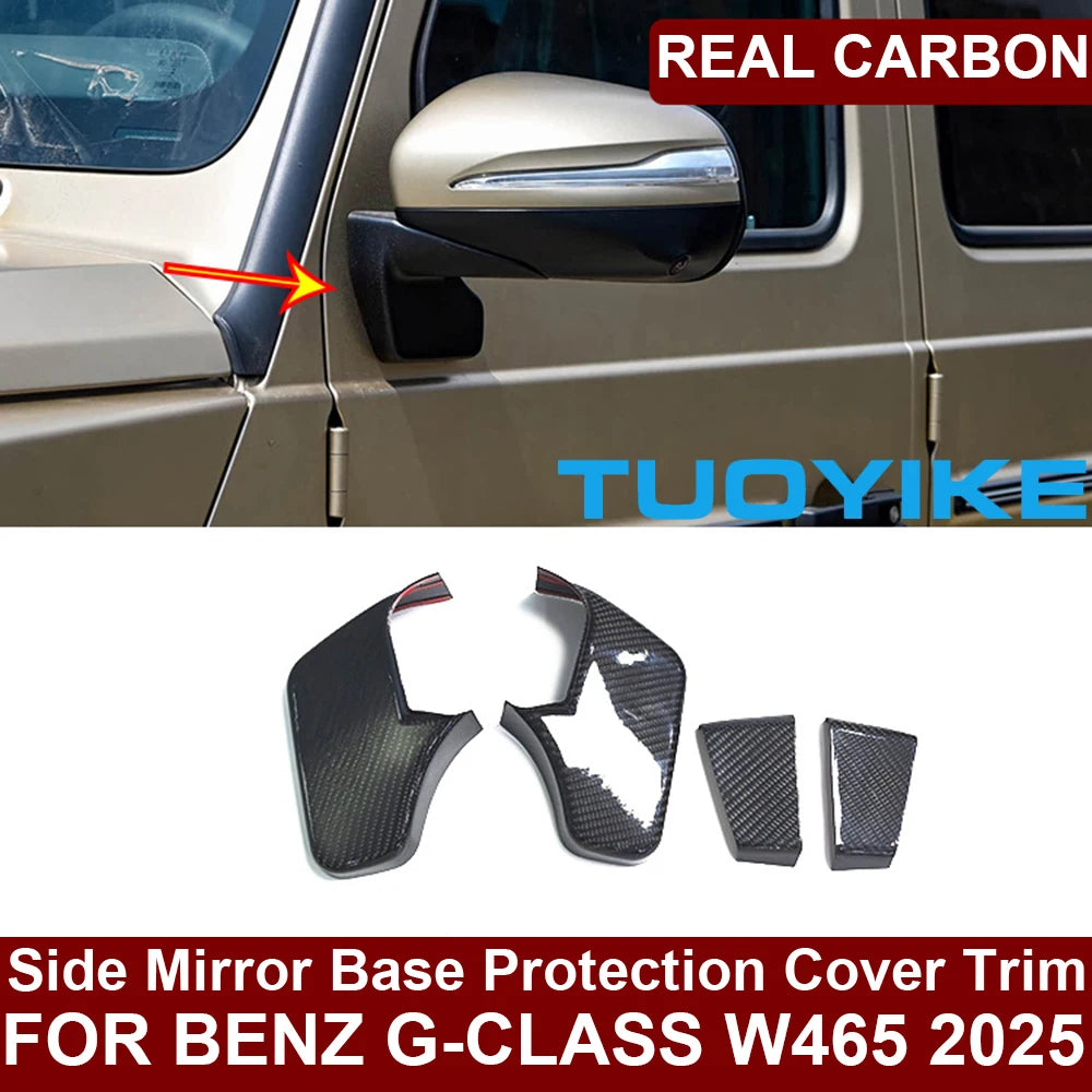 (NOT SOLD TO USA) Real Carbon Fiber Seat Switch Trim for G-Class W465 2025+ Side Mirror Base Tr – Car Accessories | MotorWorld Marketplace