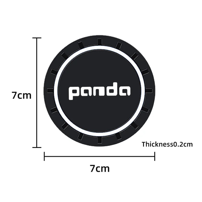 Fiat Panda 2008-2011 Cup Holder Silicone Anti-Slip Coasters