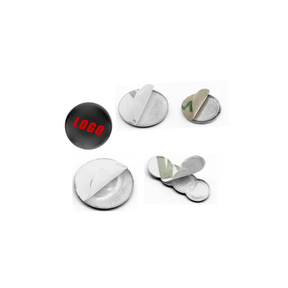 5Pcs 3D Aluminum Key Emblem Decal Set for Top Car Brands