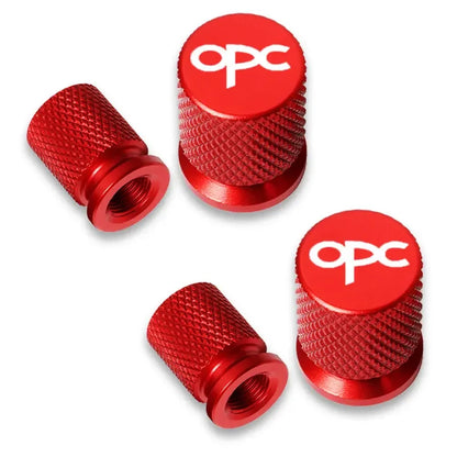 4pcs Opel OPC Tire Valve Caps Waterproof Stem Covers Set